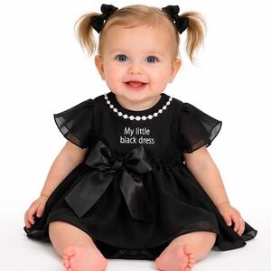 Baby Girl My Little Black Dress (6-12m) NWT